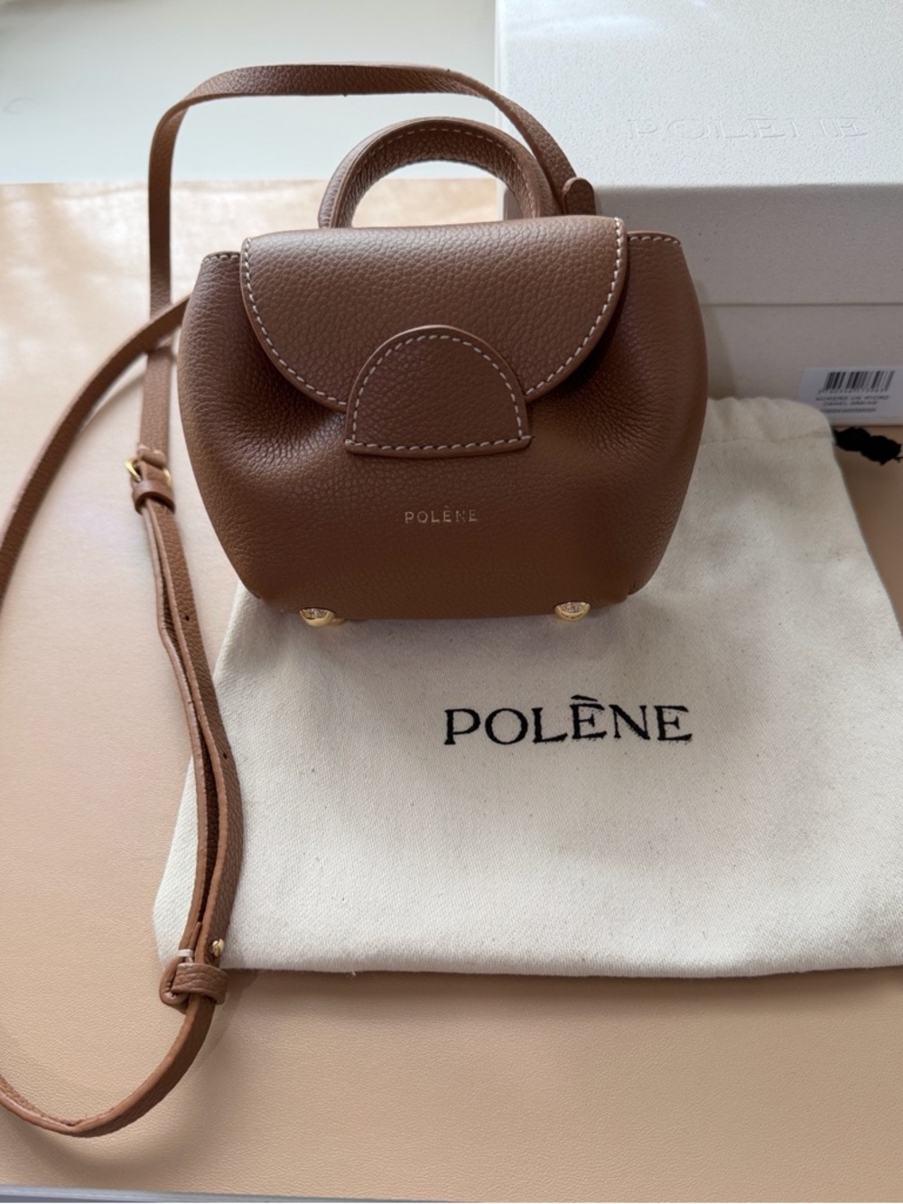 Polene Numéro Un Micro
EDITION TEXTURED CAMEL